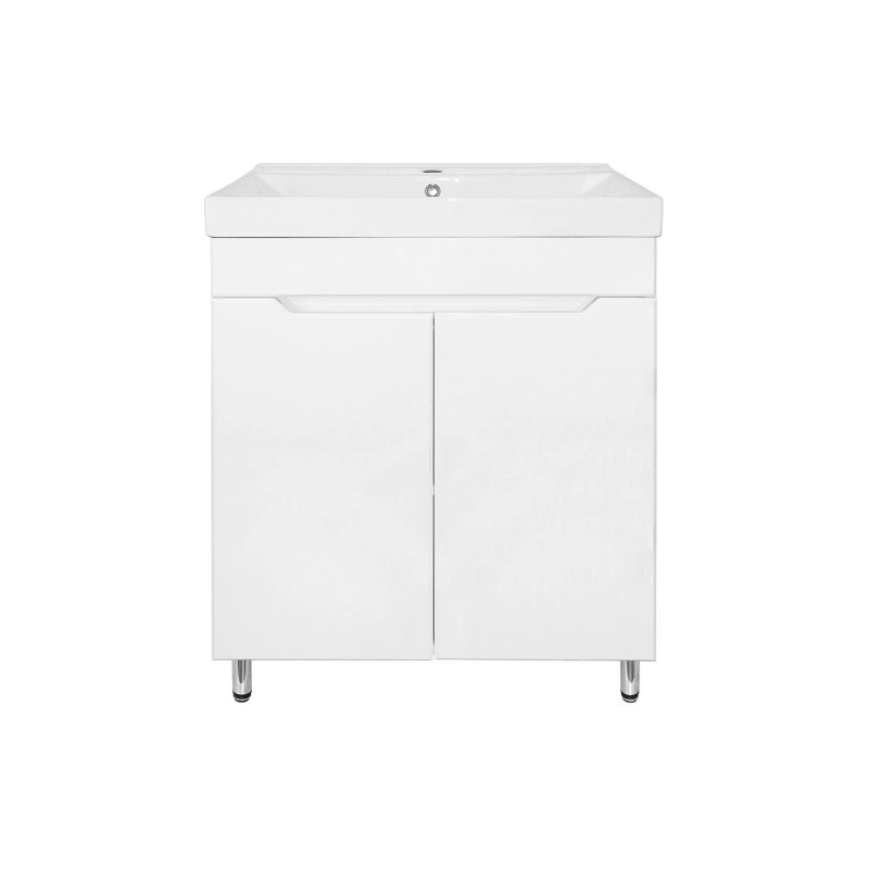 Тумба Loranto Палермо 70Н 71х46,5х88 см, напольная, с раковиной Tempo 70, белый, CS00094405