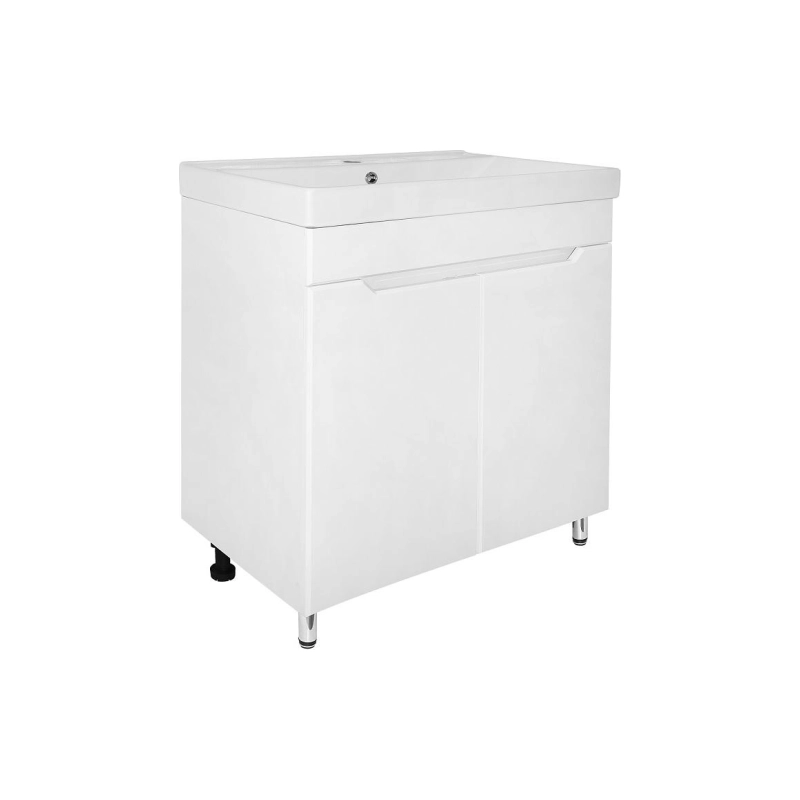 Тумба Loranto Палермо 70Н 71х46,5х88 см, напольная, с раковиной Tempo 70, белый, CS00094405