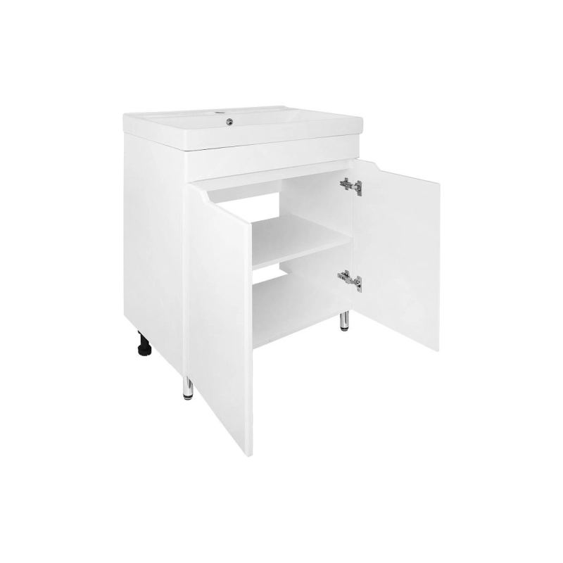 Тумба Loranto Палермо 70Н 71х46,5х88 см, напольная, с раковиной Tempo 70, белый, CS00094405