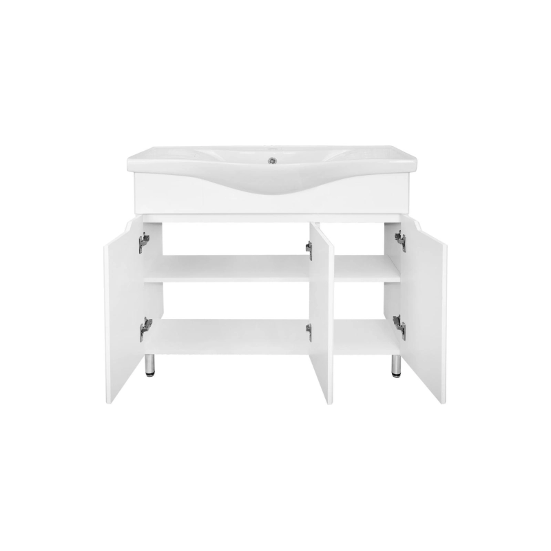 Тумба Loranto Палермо 90 87х83х45 см, напольная, с раковиной Basic 90, белый, CS00093229