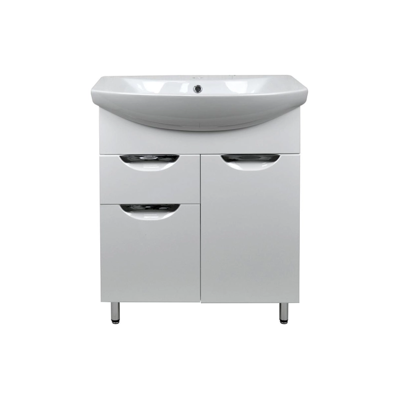 Тумба Стиль 70/1 70х85х31,5 см, напольная, с раковиной Балтика 70, белый, CS00068935