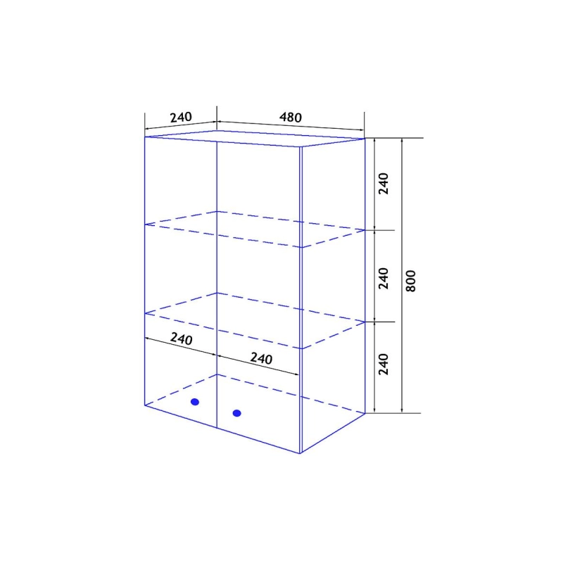 Шкаф подвесной Loranto Моника 50 80х50х24 см, белый, CS00049706