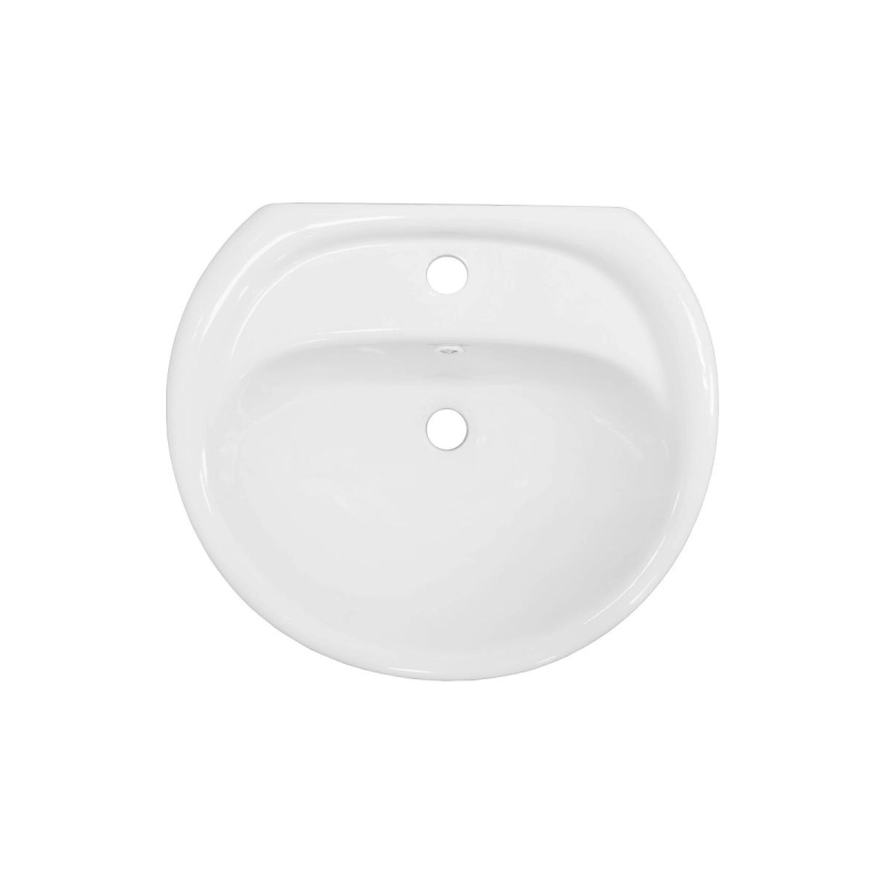 Раковина Loranto Atina 530х450х545 подвесная, с полупьдесталом, белая, CS024