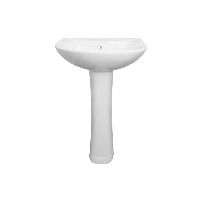 Раковина Loranto 530х450х825 мм, с пьедесталом, белая, CS025