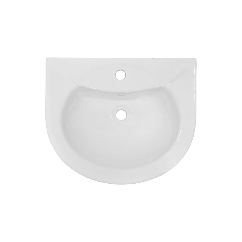 Раковина Loranto 530х450х825 мм, с пьедесталом, белая, CS025