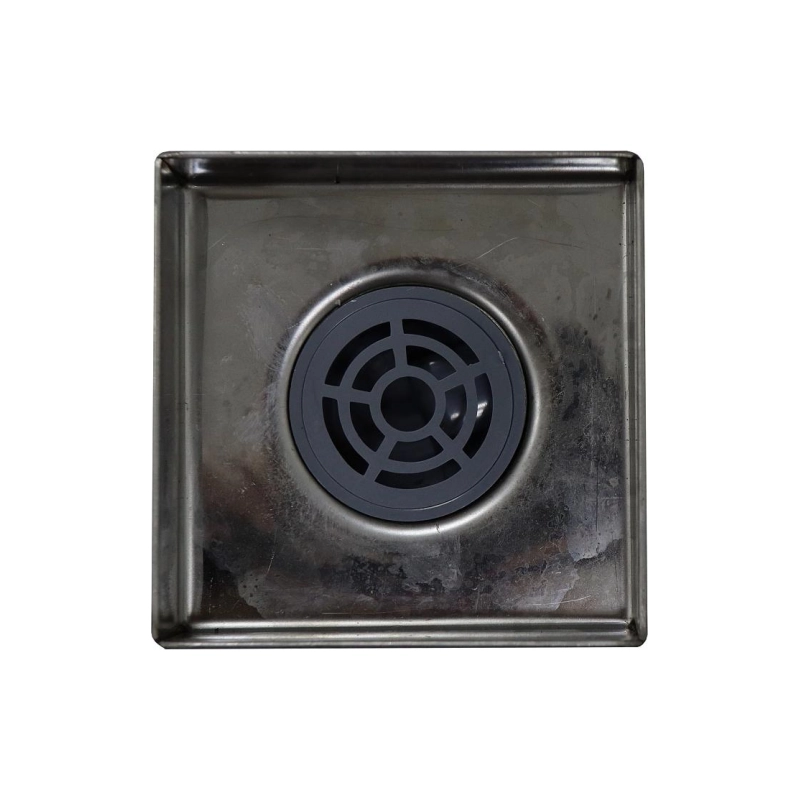 Душевой трап Loranto LIBRA 100x100 мм, прямой вып.D50, реш.н/сталь, сухой.затв., 30650A050K101