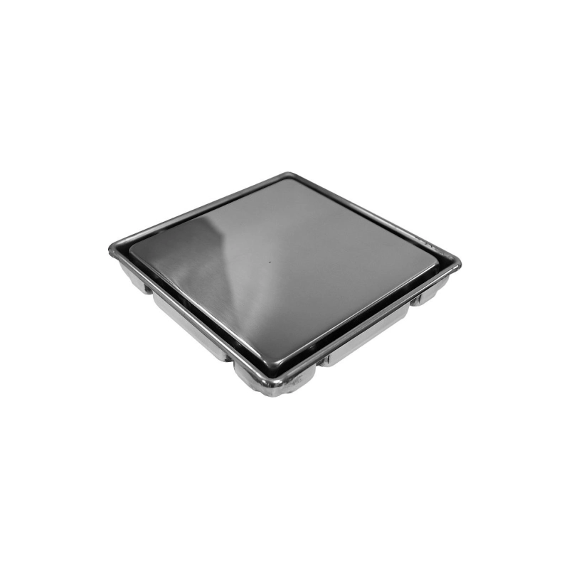 Душевой трап Loranto LIBRA 150x150 мм, прямой вып.D50, реш.н/сталь, сухой.затв., 30650A050K0151