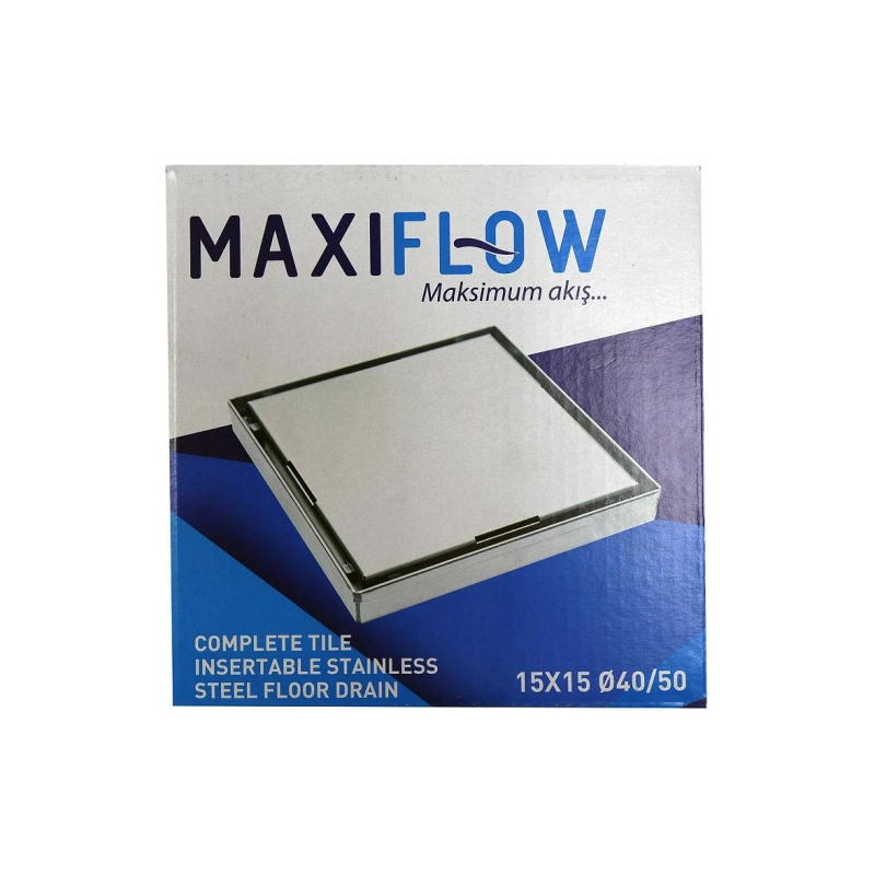 Душевой трап Loranto LIBRA 150x150 мм, прямой вып.D50, реш.н/сталь, сухой.затв., 30650A050K0151