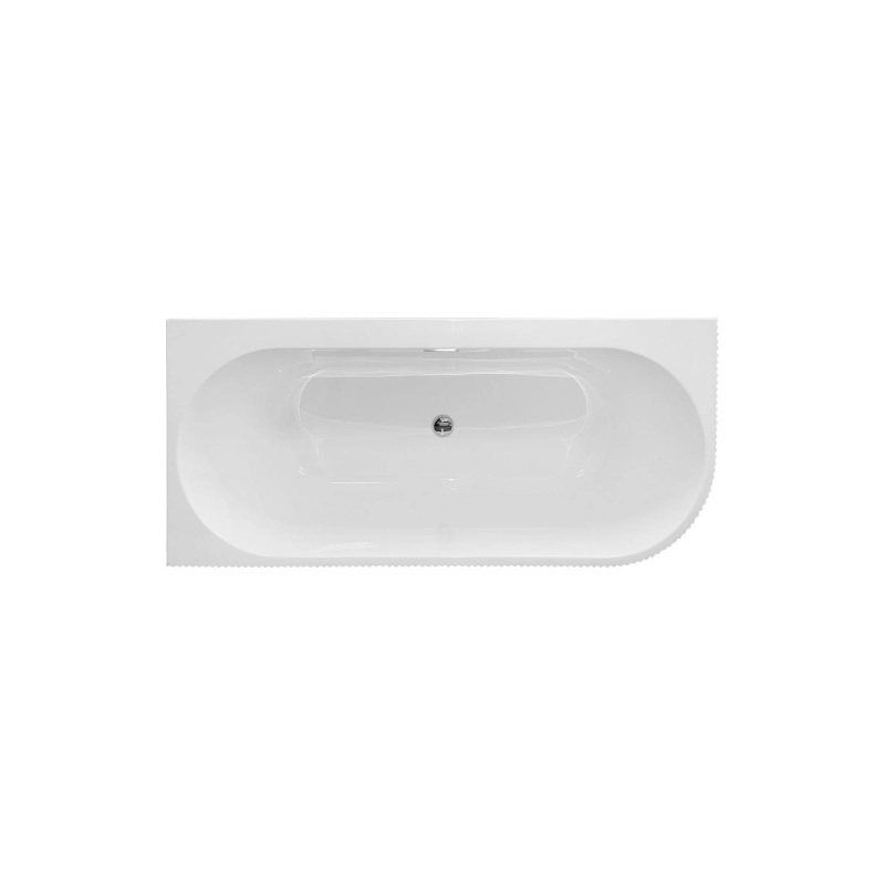 Ванна акрил. LAGO BLANCO 170х75х58 см пристенная, левая, (сиф.+мет. рамка), AZ67241CL