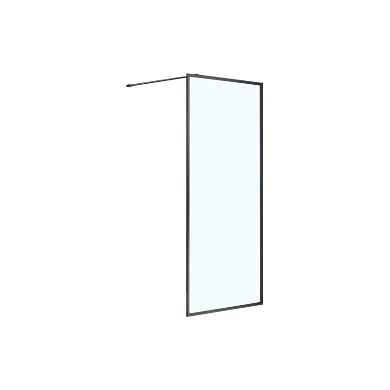 Душевая перегородка RICHMOND Walk-in 110x200 см, б/поддона, черный, AZNAG63101100BLACK