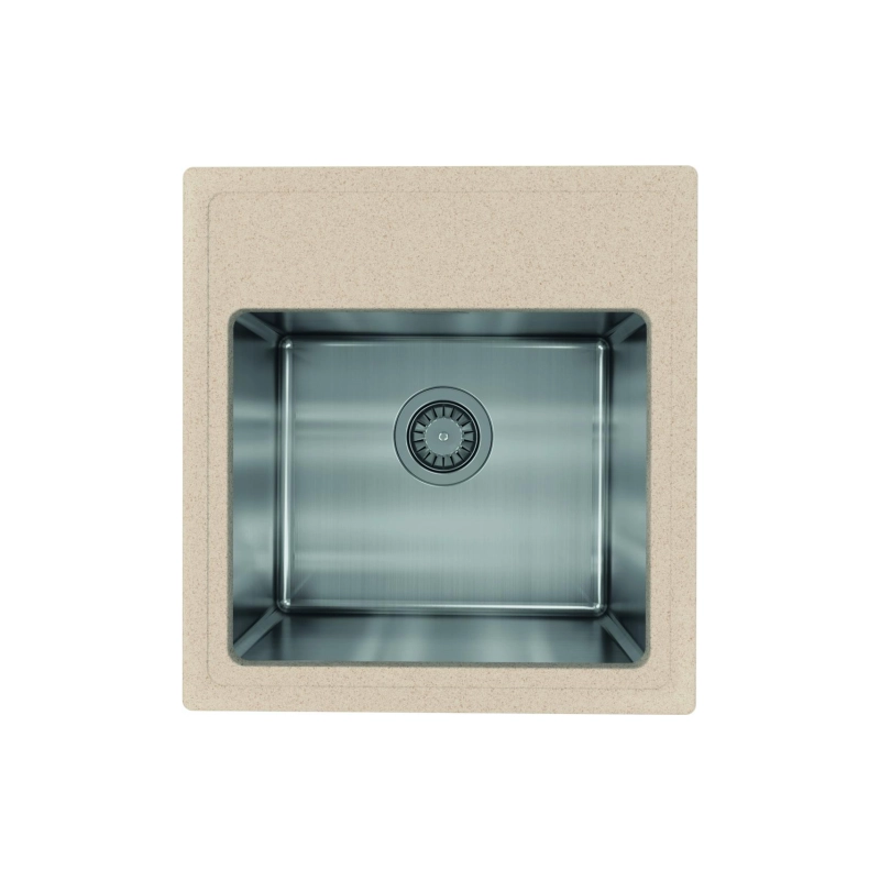 Кухонная мойка FLORENTINA Комби 480 480х510х230мм глубина чаши 200мм, грей, 21.455.B0480.305