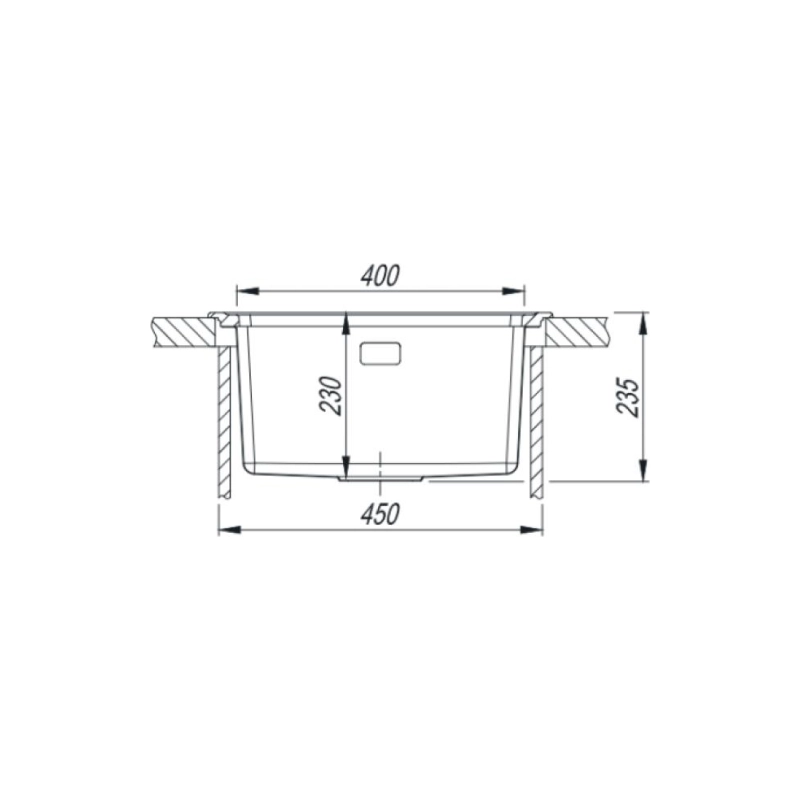 Кухонная мойка FLORENTINA Комби 480 480х510х230мм глубина чаши 200мм, серый шёлк, 21.455.B0480.307