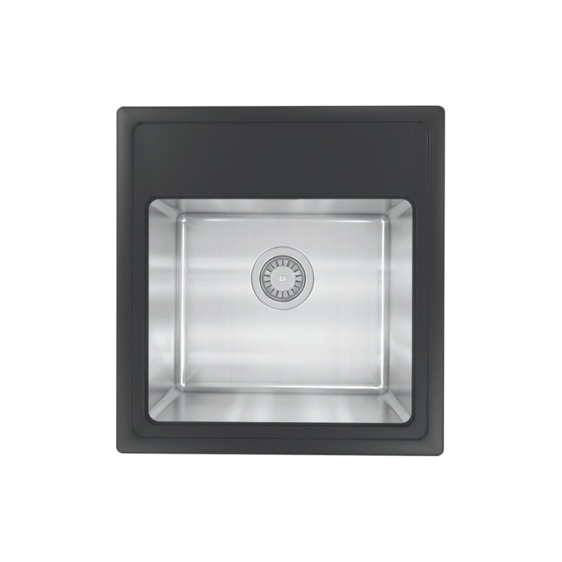 Кухонная мойка FLORENTINA Комби 480 480х510х230мм глубина чаши 200мм, антрацит, 21.455.B0480.302