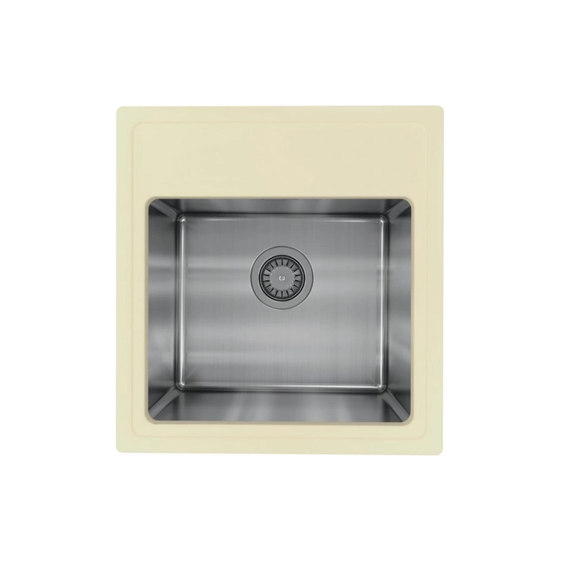 Кухонная мойка FLORENTINA Комби 480 480х510х230мм глубина чаши 200мм, шампань, 21.455.B0480.202