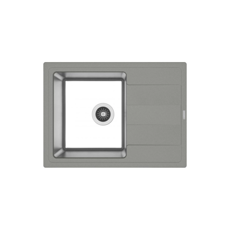 Кухонная мойка FLORENTINA Комби 650 650x480x230мм глубина чаши 200мм, грей, 21.390.B0650.305
