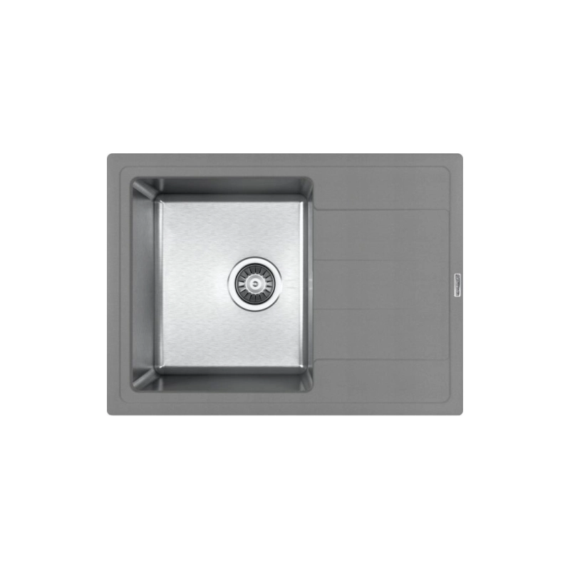 Кухонная мойка FLORENTINA Комби 650 650x480x230мм глубина чаши 200мм, серый шёлк, 21.390.B0650.307