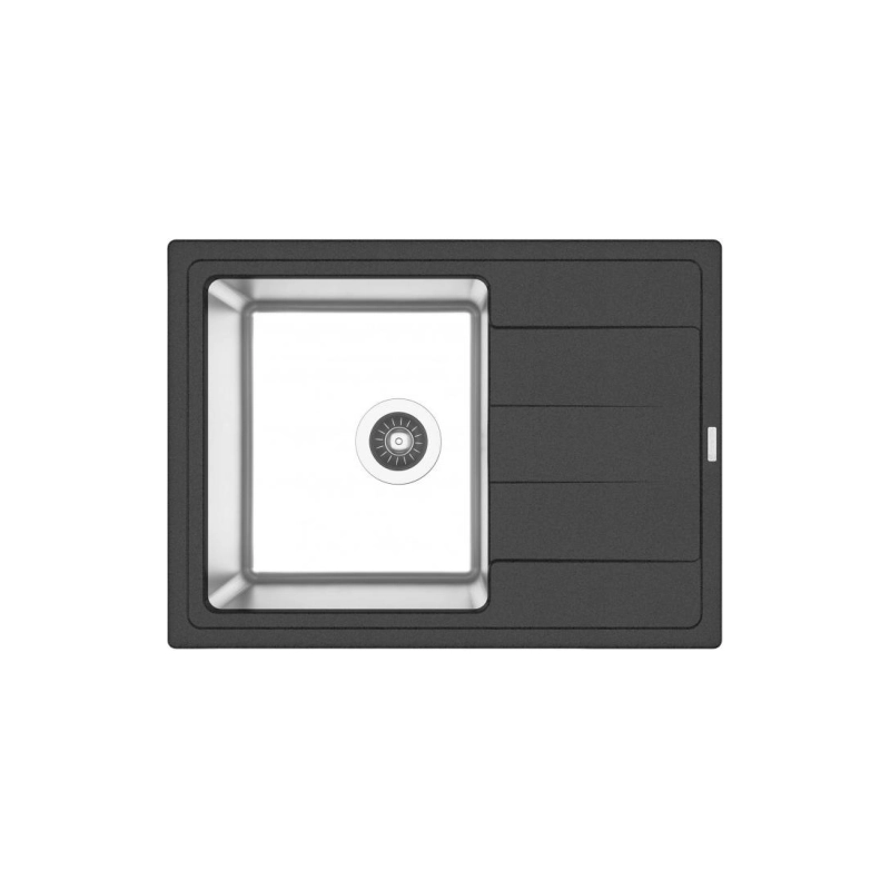 Кухонная мойка FLORENTINA Комби 650 650x480x230мм глубина чаши 200мм, антрацит, 21.390.B0650.302