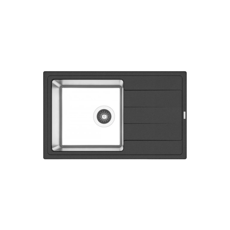 Кухонная мойка FLORENTINA Комби 780 780x480x230мм глубина чаши 200мм, антрацит, 21.395.D0780.302