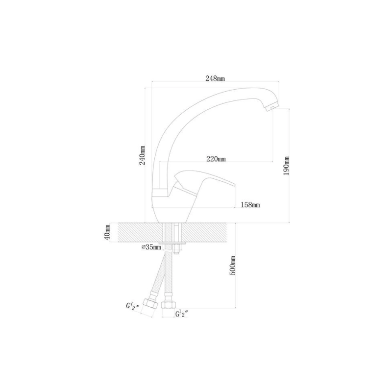 Смеситель РОНДО везувий