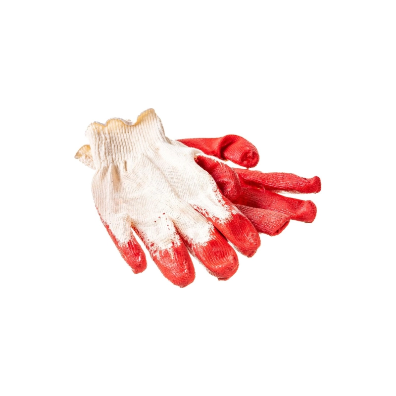 Перчатки х/б трикотаж, латекс, одинар. облив, 13кл. Сибртех (67724)