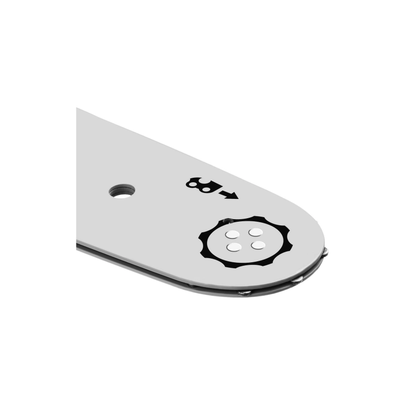 ЗУБР тип 4, шаг 3/8″, паз 1.3 мм, 35 см, шина для электро и бензо пил (70204-35)