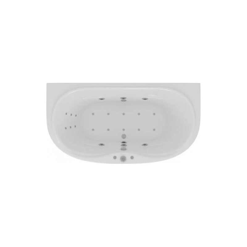 Ванна акрил. Aquatek Мелисса 180x95 см, каркас+экран, асимметричная, MEL180-0000031