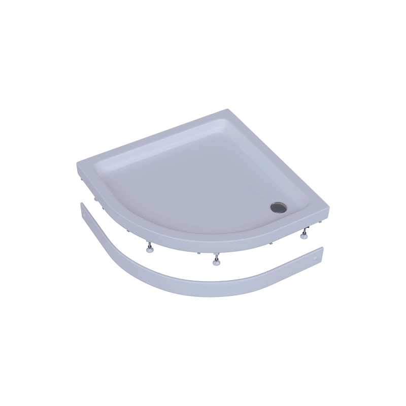 Душевой поддон акрил. Aquatek 90х90х15 см, 1/4 круга, ножки, съемная панель, б/сифона, DPA-0000004