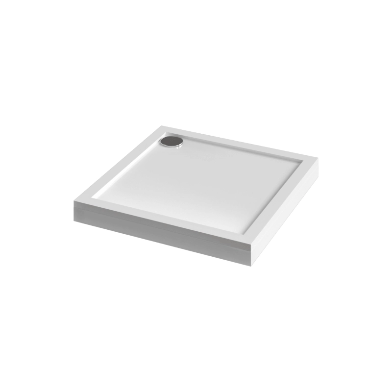 Душевой поддон из литого мрамора Aquatek 90х90 см, квадратный, с экраном, DPL-0001