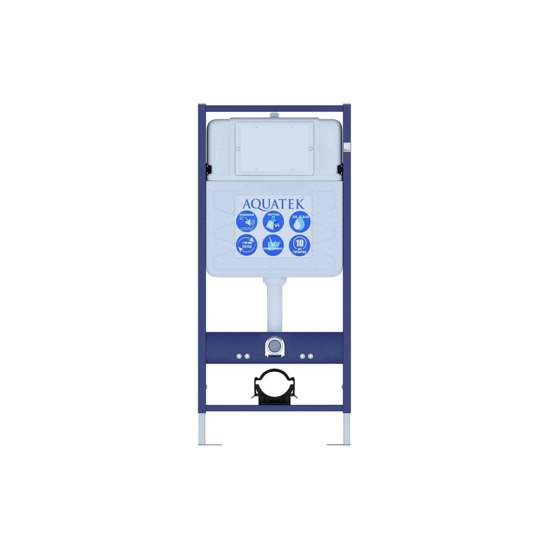 Инсталляция Aquatek Easy Fix 50 для подвесного унитаза, звукоизоляц. прокладка, INS-0000010