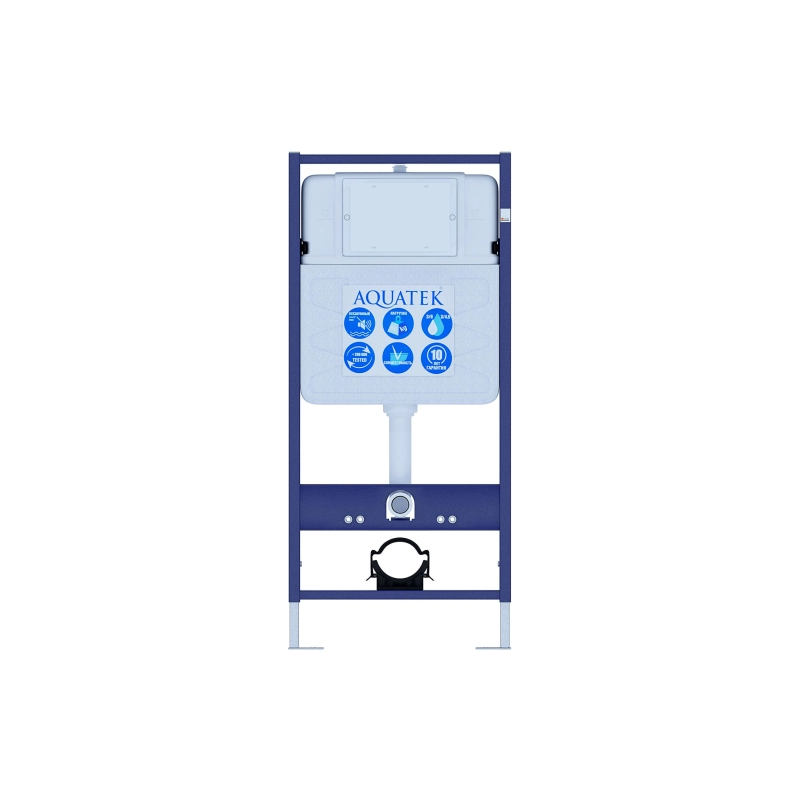 Инсталляция Aquatek Standart 50 для подвесного унитаза, звукоизоляц. прокладка, INS-0000012