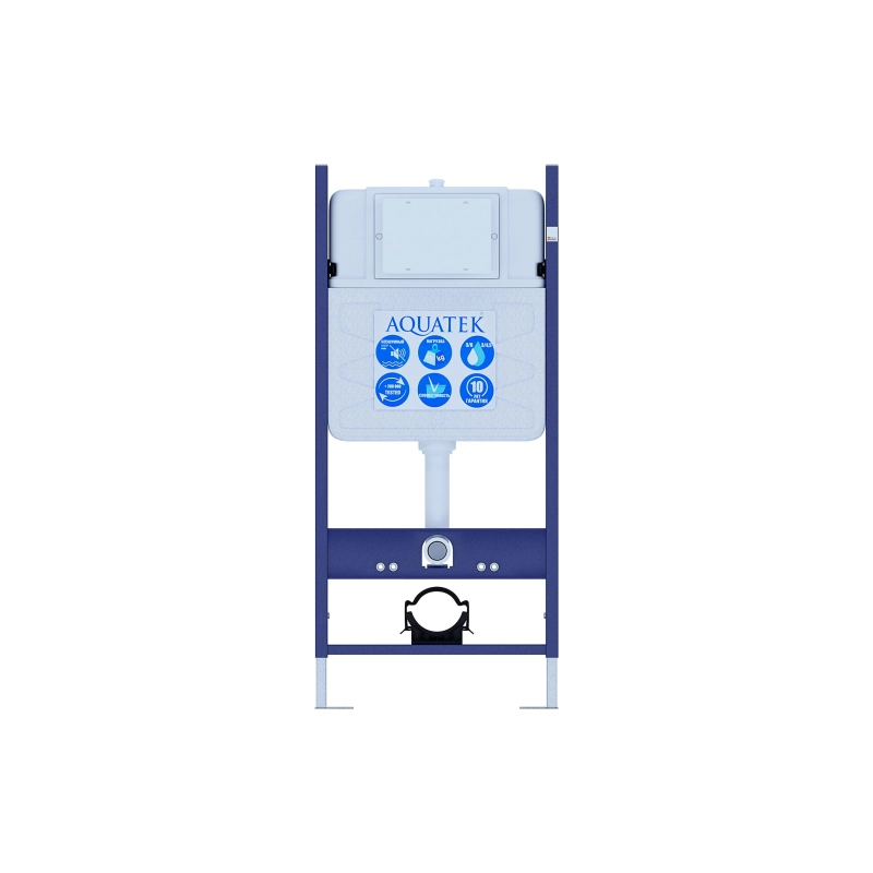 Инсталляция Aquatek ECO Standart 50 для подвесного унитаза, звукоизоляц. прокладка, INS-0000014