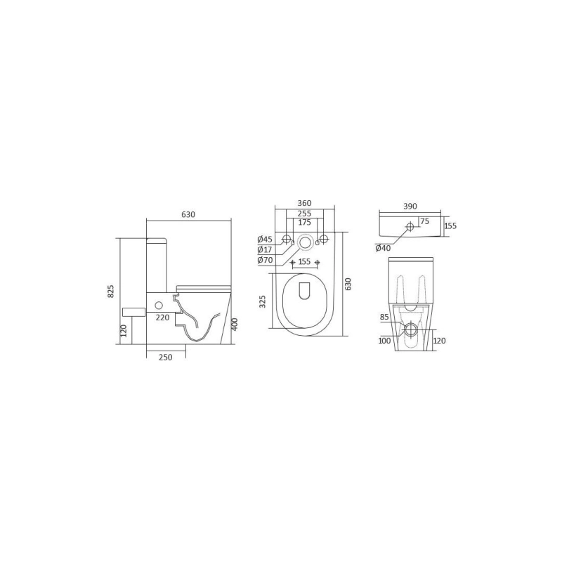 Унитаз-компакт Aquatek Европа, н/п с арматурой, 2-режима, (сид м/лифт+крепл), гор., AQ2903-00