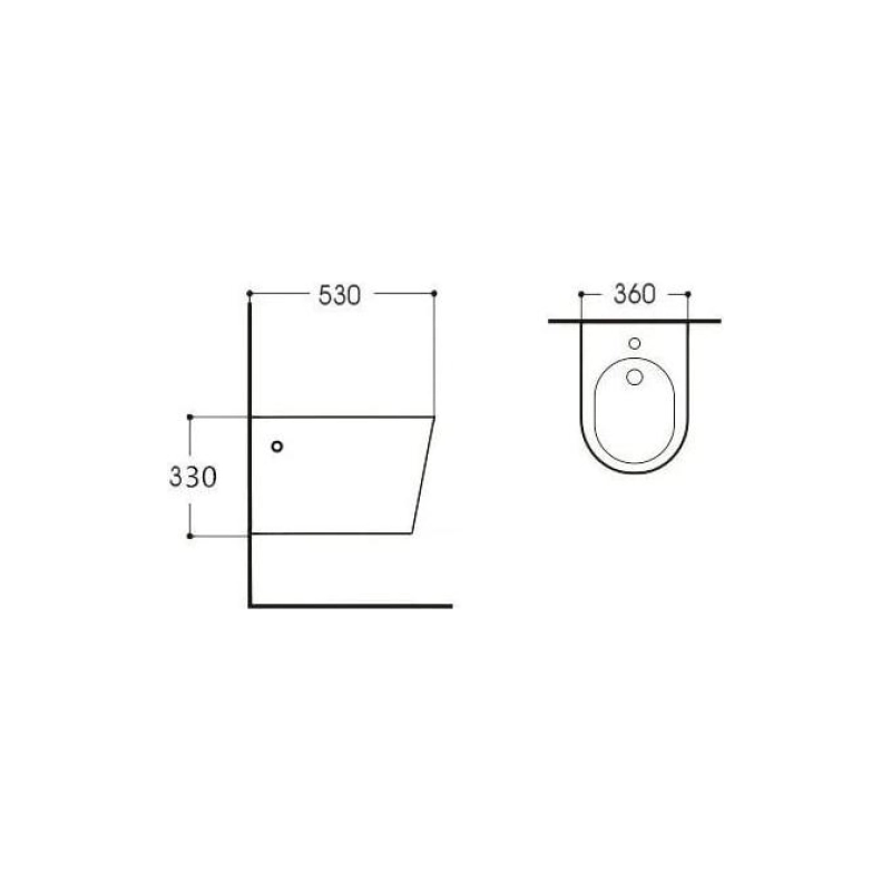 Биде подвесное Aquatek Вега, 530x360x326, AQ1057-MB