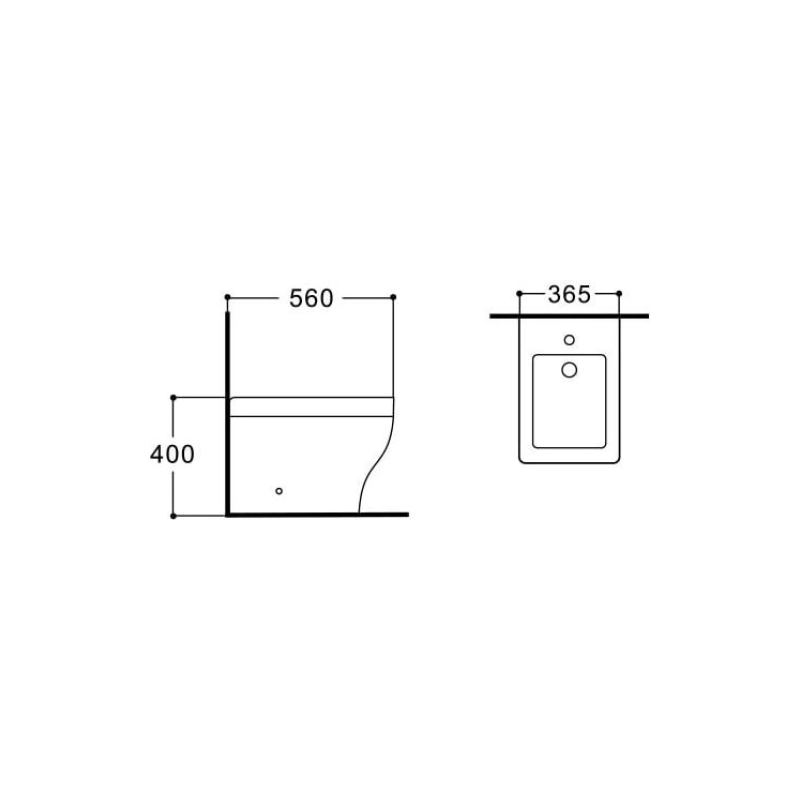 Биде напольное Амадео, 560х365х400, AQ1264-00
