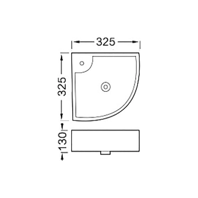 Раковина Aquatek 47 470х325х150 подвесная, белая, AQ5166A-00