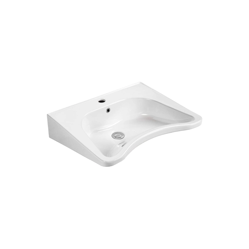 Раковина Aquatek 60 630х530х180 подвесная, для людей с ограниченными возможностями белая, AQ2211-00