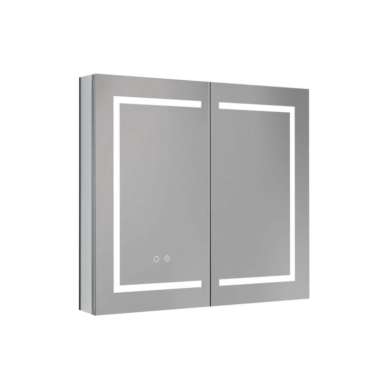 Зеркальный шкаф Aquatek 80 800х700х133, сенс. выкл., светодиод. подсветка, универсальная, AQ7804-MLC