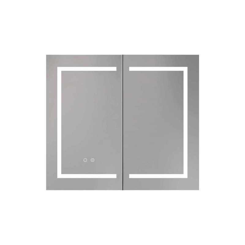 Зеркальный шкаф Aquatek 80 800х700х133, сенс. выкл., светодиод. подсветка, универсальная, AQ7804-MLC