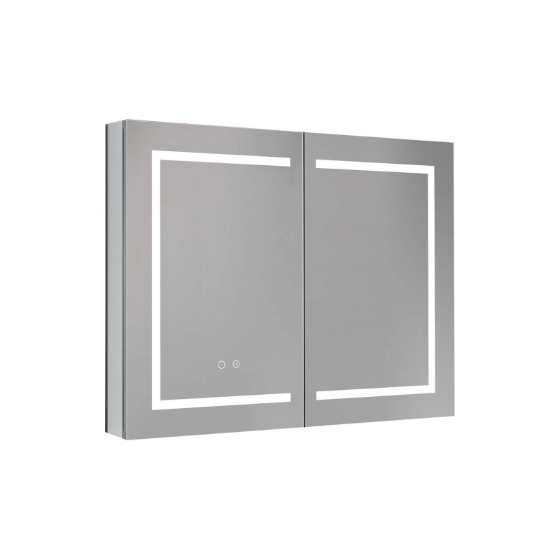 Зеркальный шкаф Aquatek 90 900х700х133, сенс. выкл., светодиод. подсветка, универсальная, AQ7904-MLC