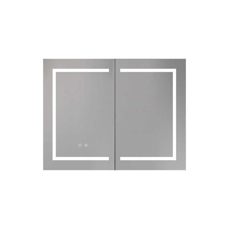 Зеркальный шкаф Aquatek 90 900х700х133, сенс. выкл., светодиод. подсветка, универсальная, AQ7904-MLC