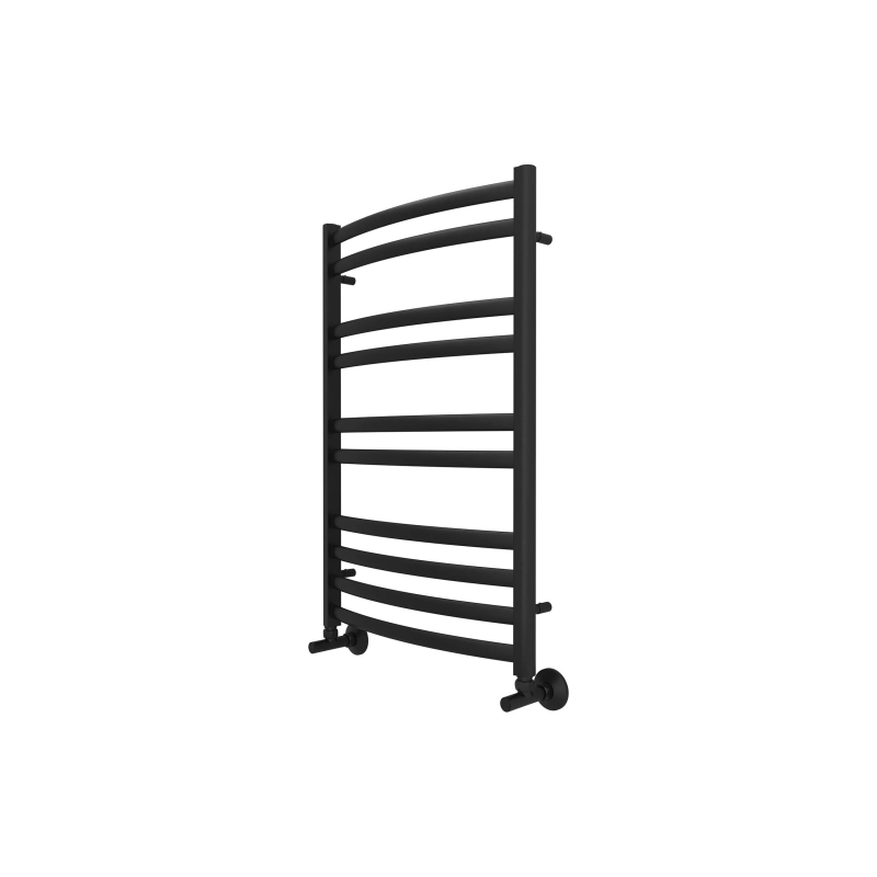Полотенцесушитель водяной Aquatek Лугано 500х800, 10 секций, черный муар, AQ DOC1080BL