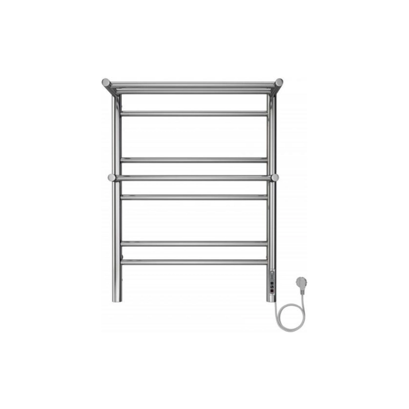 Полотенцесушитель эл. Альфа 500х700, 7 секций, с полкой, хром, AQ EL RRP0770CH