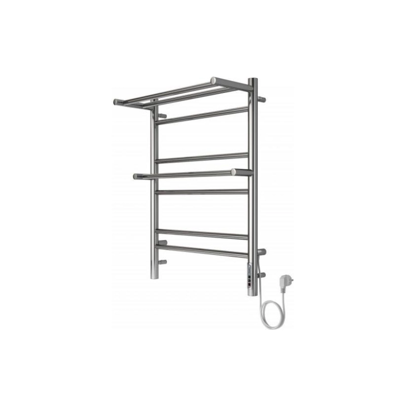 Полотенцесушитель эл. Альфа 500х700, 7 секций, с полкой, хром, AQ EL RRP0770CH