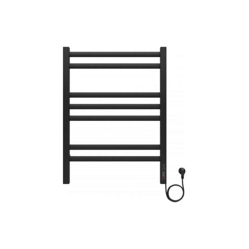 Полотенцесушитель эл. Поларис 500х700, 7 секций, черный муар, AQ EL KO0770BL