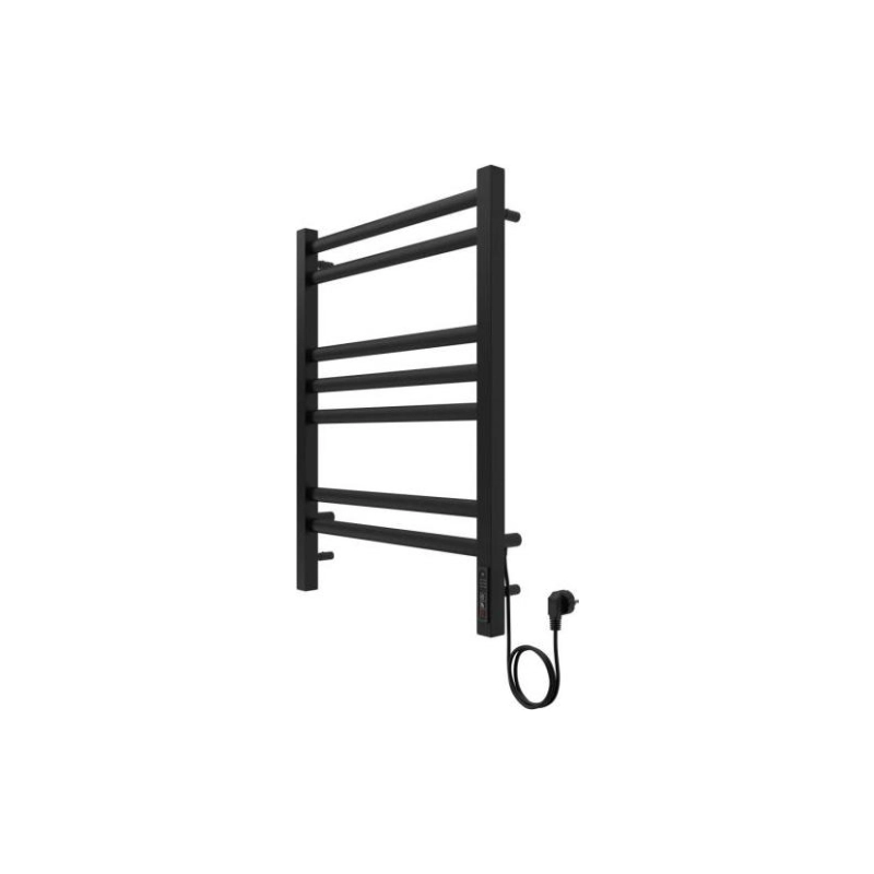 Полотенцесушитель эл. Поларис 500х700, 7 секций, черный муар, AQ EL KO0770BL