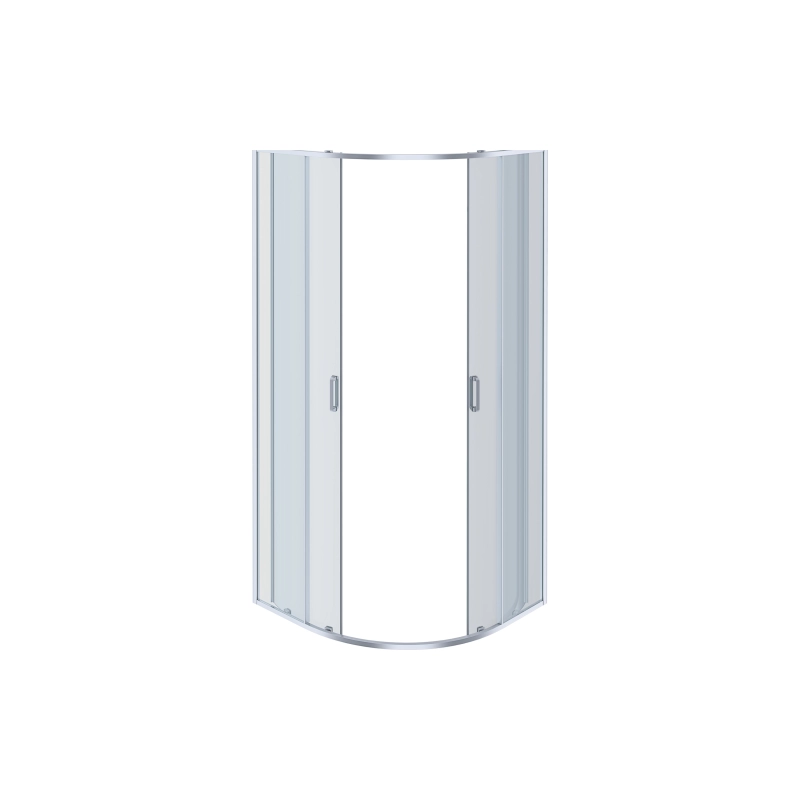 Душевое ограждение Aquatek Ария 80x80x200 см, 1/4 круга, б/поддона, хром, AQ ARI RO 08020CH