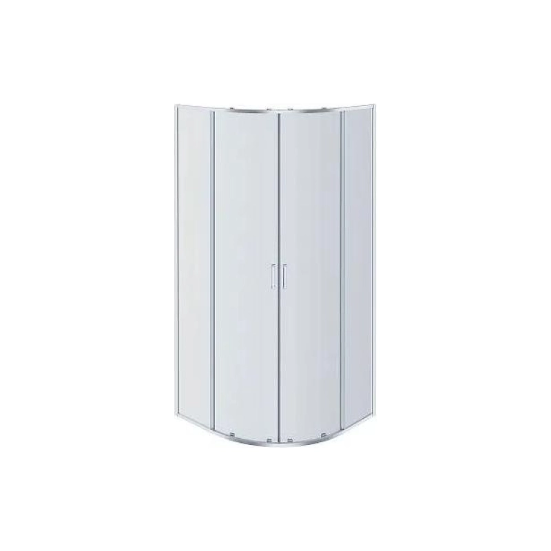 Душевое ограждение Aquatek Ария 100x100x200 см, 1/4 круга, б/поддона, хром, AQ ARI RO 10020CH
