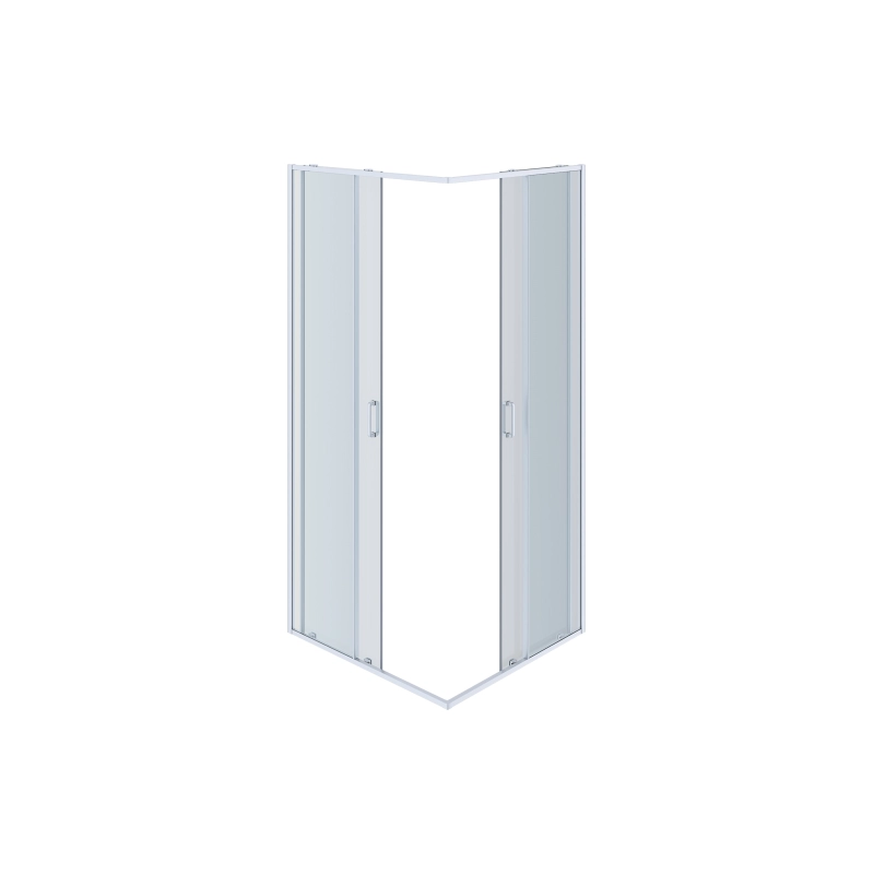 Душевое ограждение Aquatek Ария 100x100x200 см, квадратный, б/поддона, хром, AQ ARI KV 10020CH