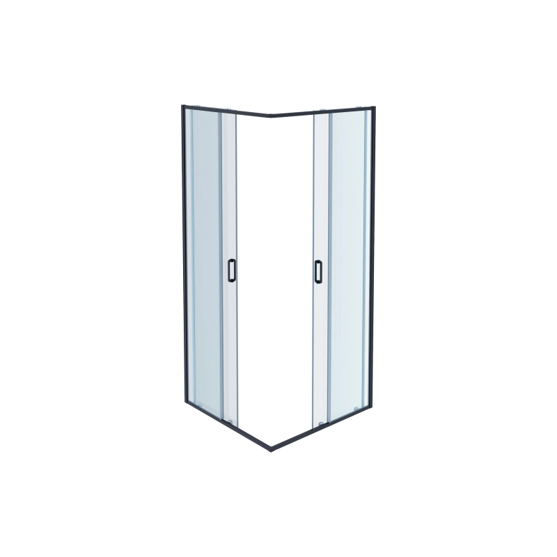 Душевое ограждение Aquatek Ария 100x100x200 см, квадратный, б/поддона, черный, AQ ARI KV 10020BL