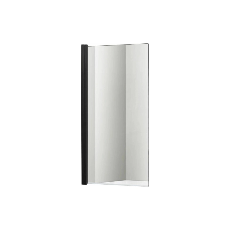 Шторка для ванны Aquatek Дельта 80х150 см, одноэлементная, поворотная, черный, AQ DEL SBA 08015BL